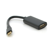 Переходник USB-C to HDMI F 0.15m black-gray Voltronic (YT-Type-C(M)/HDMI(F)-15cm)