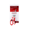 Ножницы Axent Shell, 18 см, бело-красные (6304-06-A)