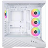 Корпус для ПК Lian Li V100R case with pre-installed four 120mm RGB PWM fan, White (G99.V100RW.01)