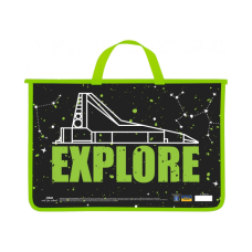 Папка - портфель Maxi А4 пластиковий на блискавці (MX30058)