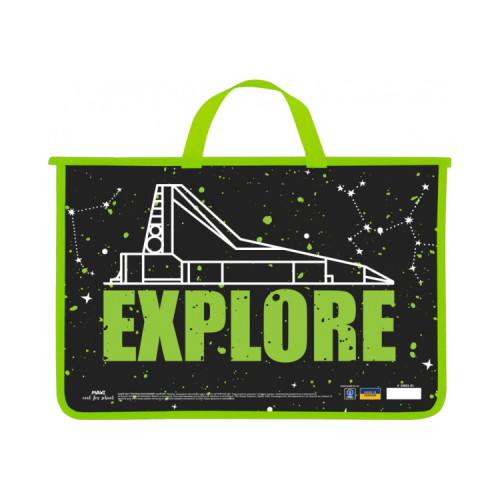 Папка - портфель Maxi А4 пластиковий на блискавці (MX30058)