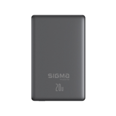 Батарея універсальна Sigma X-power SI10A7QL-MAG grey 10000mAh, Magnetic wireless 15W, PD+QC, 20W max (4827798955116)