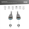 Кабель мультимедійний HDMI M to HDMI M 15m 4K AOC hybrid-fiber black Digitus (AK-330125-150-S)