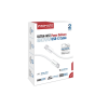 Дата кабель USB-C to USB-C ecoline-cc120.white Promate (ecoline-cc120.white)