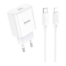 Зарядний пристрій HOCO C76A Pro Majestic USB-C PD30W + cable USB-C to Lightning White (6942007616317)