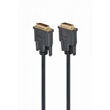 Кабель мультимедійний DVI M to DVI M 3.0m 24+1pin Cablexpert (CC-DVI2-BK-10)
