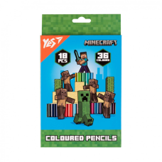 Олівці кольорові Yes Minecraft Heroes двосторонні 18 шт. 36 кол (290750)
