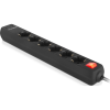 Мережевий подовжувач REAL-EL RS-PROTECT 605 3m, black (EL122300041)