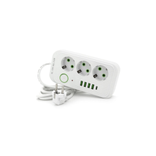 Мережевий фільтр живлення Voltronic F09U, 3 роз EU, 4USB White (F09U-White)