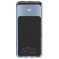 Батарея універсальна RivaCase 20000mA, 45W, QC/PD, LCD, black (RIVAPOWER VA1075 (Black))
