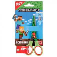 Ножиці Yes Minecraft 13см з принтом на лезі зелені (480436)