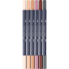 Художній маркер Faber-Castell набір двосторонніх Goldfaber Gofa Sketch Markers Portrait, 6 кольорів (32550)