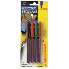 Набор маркеров Centropen TATTOO 1 мм, set*4colors (2880)