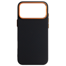 Чохол до мобільного телефона Armorstandart LikeCarbon2 SE MagCase Apple iPhone 17 Pro Max Kevlar Black Orange (ARM89165)