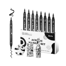 Художній маркер Arrtx акрилові AACM-03-8BK, чорні (LC303458)