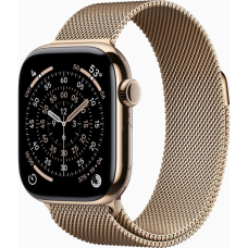 Смарт-годинник Apple Watch Series 11 GPS + Cellular 42mm Gold Titanium Case with Gold Milanese Loop (MF8Y4RK/A)