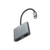 Порт-реплікатор XO 4-in-1 Dock USB-C (HDMI/VGA/USB3.0/USB-C PD) (XO-HUB001SL)