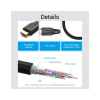 Кабель мультимедійний HDMI M to HDMI M 1.0m 8K cotton braided black Vention (AAUBF)