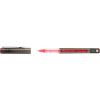 Ролер Faber-Castell Free Ink Needle Micro, колір чорнила червоний, 0,5 мм, одноразова (31406)