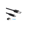 Дата кабель USB 2.0 AM to USB-C 1.0m Choetech (AC0002)