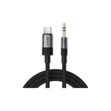 Кабель мультимедийный USB-C to 3.5mm M 0.15m black Acefast (6974316285274)