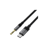 Кабель мультимедийный USB-C to 3.5mm M 0.15m black Acefast (6974316285274)