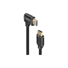 Кабель мультимедійний HDMI M to HDMI M V2.0 5.0m 90° corner Promate (prolink4k1-500.black)