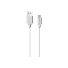 Дата кабель USB 2.0 AM to USB-C 1.0m 2.4A PVC BX14 white BOROFONE (6957531089995)