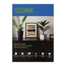 Фотопапір Buromax PRO 10х15см, Glossy 180 г/м2, 60ст. (BM.2230-4060K)