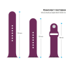 Ремешок для смарт-часов Armorstandart Sport Band (3 Straps) для Apple Watch 42 (Series 11-10)/41/40/38 Purple (ARM49077)