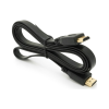 Кабель мультимедійний HDMI M to HDMI M 1.5m V1.4 black Merlion (YT-HDMI(M)/(M)SLIM-1.5m/04460)