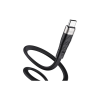 Дата кабель USB 2.0 AM to USB-C 1.0m 3A silicone X53 black HOCO (6931474738097)