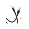 Дата кабель USB 2.0 AM to USB-C 1.0m 3A silicone X53 black HOCO (6931474738097)