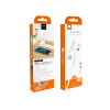 Дата кабель USB 2.0 AM to USB-C 1.0m 2.4A X196 white WUW (6972573335589)