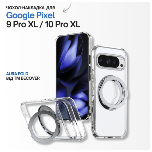 Чохол до мобільного телефона BeCover Aura Fold Google Pixel 9 Pro XL / 10 Pro XL Transparent (715672)