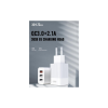 Зарядний пристрій XO USB L72 (3A, QC3.0, 3 Usb) + cable Micro USB White (XO-L72-BK)