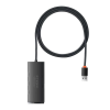 Концентратор Baseus USB 3.0 4xUSB 2.0m black (WKQX030201)