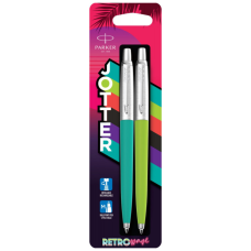 Ручка кулькова Parker JOTTER 17 Originals 80s Caribbean Green CT BP + Apple Green CT BP блістер (15 996_3534_2291)