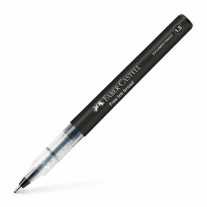 Ролер Faber-Castell Free Ink rollerball, колір чорнила чорний, 1,5 мм, одноразовий (31433)