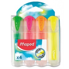 Набір маркерів Maped набір Fluo Peps Ultra Soft Transparent 1-5 мм 4 шт (MP.745947)