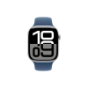 Смарт-годинник Apple Watch Series 10 GPS 46mm Silver Aluminium Case with Denim Sport Band - M/L (MWWM3QH/A)