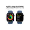 Смарт-годинник Apple Watch Series 10 GPS 46mm Silver Aluminium Case with Denim Sport Band - M/L (MWWM3QH/A)