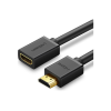 Кабель мультимедійний HDMI M to HDMI F 1.0m HD107 black Ugreen (10141)