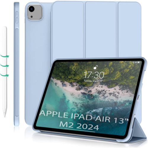 Чохол до планшета BeCover Tri Fold Soft TPU Silicone Apple iPad Air 13" M2/M3 (2024/2025) Light Blue (711741)