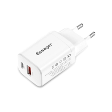 Зарядний пристрій Essager 1xUSB + 1xUSB-C PD30W white (ECTPQS-ZTB02)