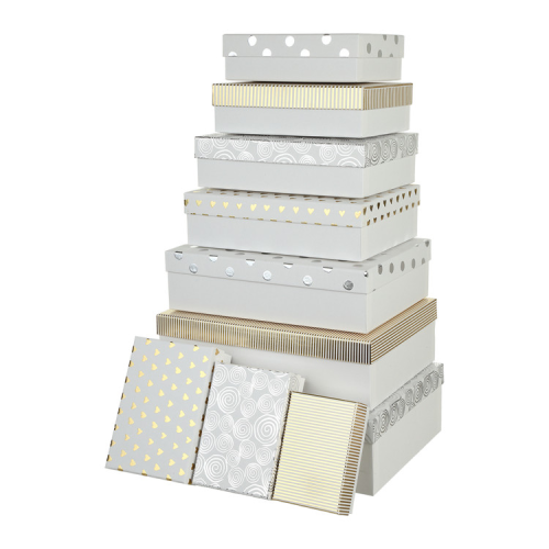 Подарункова коробка Buromax 10 шт 1в1 тиснення фольгою (BM.2333715)