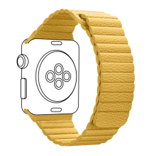 Ремінець до смарт-годинника Armorstandart Leather Loop для Apple Watch 49/46/45/44/42 (Series 1-3) Yellow (ARM57842)