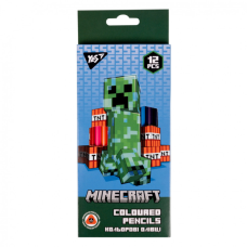 Карандаши цветные Yes 12 цв. Minecraft (290701)