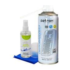 Універсальний чистячий набір Patron spray duster 400ml F3-020 + Screen spray F3-022 (CS-PN-BUNDL-11)