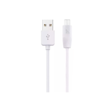 Дата кабель USB 2.0 AM to Micro 5P 2.0m 2.4A PVC X1 white HOCO (6957531042686)